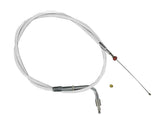 Barnett Stainless Braided Throttle Cable 45 ° Stainless Steel Clear Coated 32" Barnett Default Title