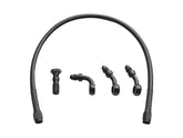 Goodridge Ebony Black Stainless Steel Universal Brake Line Black Vinyl All Black 11" Goodridge Default Title