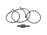 Goodridge Ebony Black Stainless Steel Universal Brake Line Black Vinyl All Black 40" Goodridge Default Title