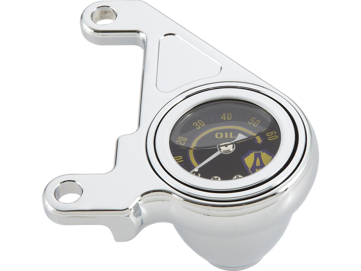 Arlen Ness Radius Oil Pressure Gauge Kit Chrome Arlen Ness Default Title