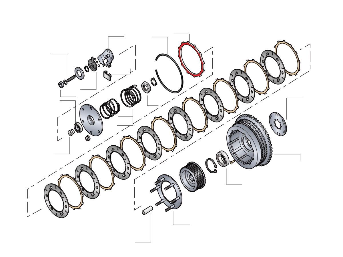 Motor Factory Clutch Drive Plate For Sportster 3/16"Thick/ 7/11mm Wide/ 1 Sided Motor Factory Default Title