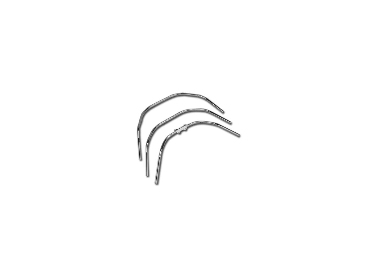 Burly Brand Bikini Beach Handlebar Dimpled 3 Hole Chrome Throttle Cables Burly Brand Default Title