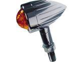Cce Mini Bullet Grooved Turn Signal H21 W Chrome Amber Halogen Cce Default Title