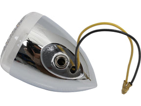 Cce Bullet Style Led Turn Signal Inner Tread 5/16 Unf, Diameter: 60 Mm, Depth: 87 Mm Chrome Clear Led Cce