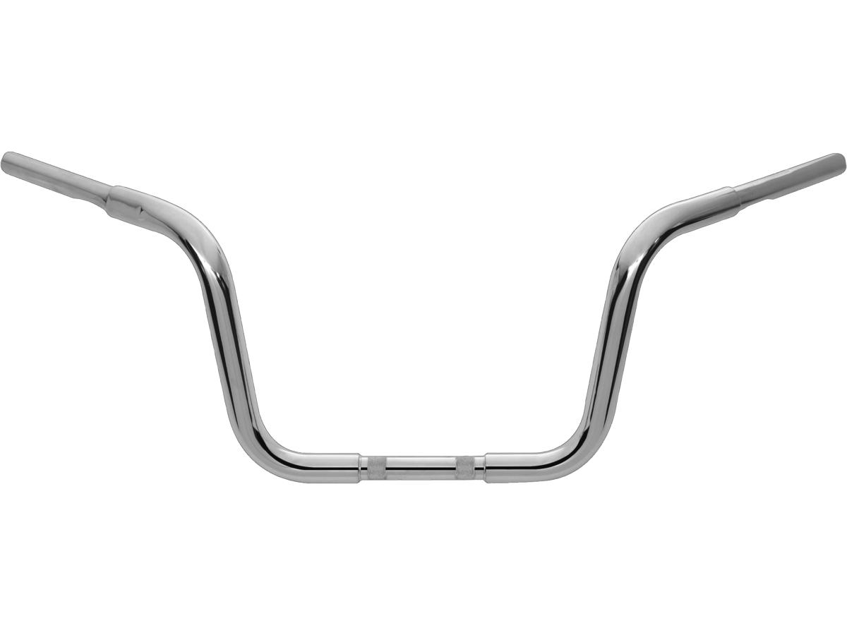 Wild 1 10 Chubby Classic Ape Hanger Handlebar Non Dimpled 3 Hole Chrome 1 1/4" Throttle By Wire Throttle Cables Wild 1 Default Title