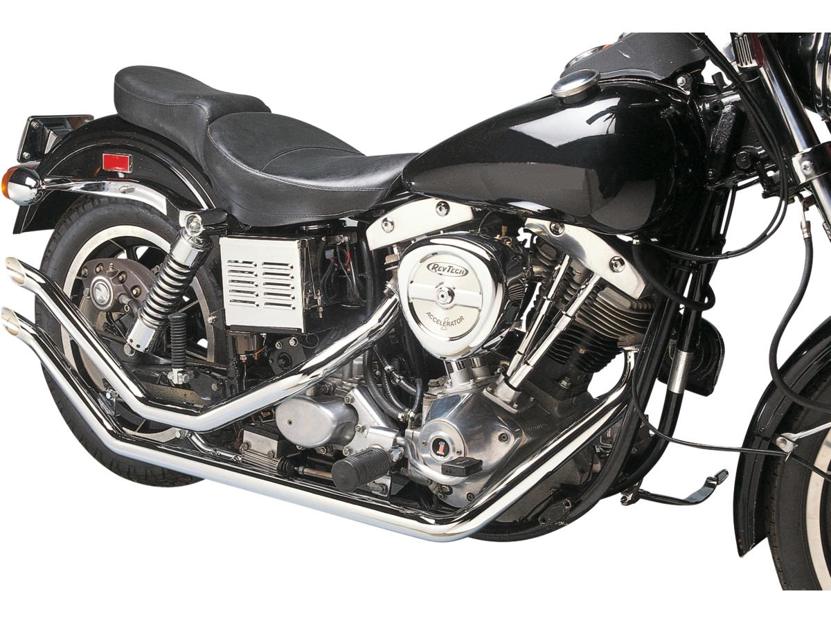 Santee Upswept Drag Pipes For Fx Shovel Kick Out Style Chrome 1,75" Santee Default Title