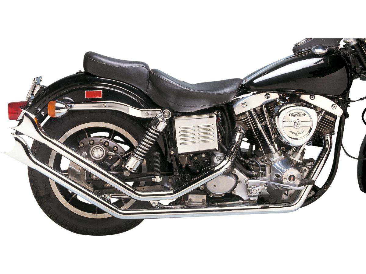 Santee Upswept Drag Pipes For Fx Shovel Trim Tail Style Chrome 1,75" Santee Default Title