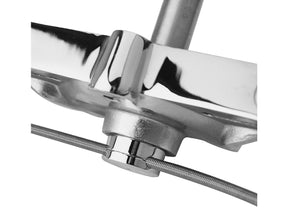 Cce Lower Triple Tree Brake Line Clamp Chrome Cce Default Title