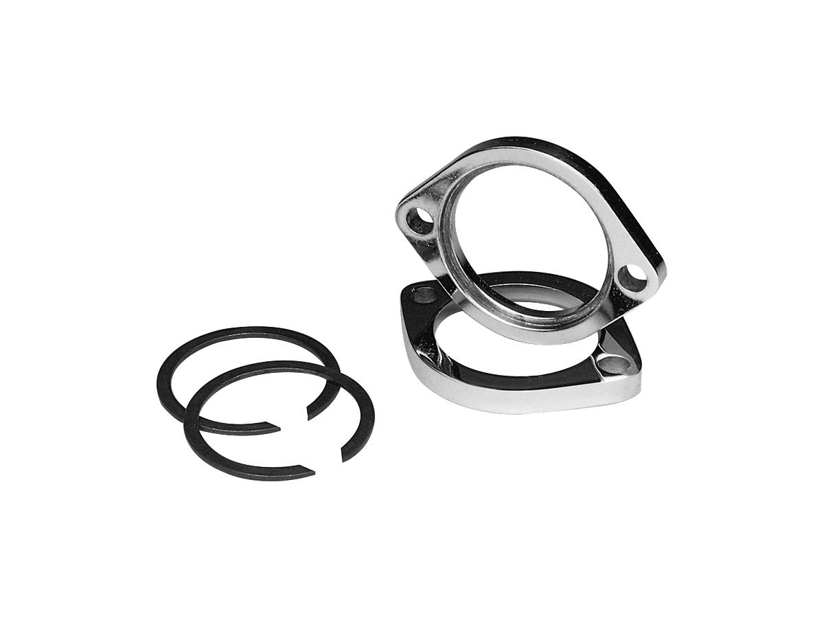 Cce Chrome Exhaust Flange Kit Exhaust Flange And Retaining Ring Kit Chrome Cce Default Title