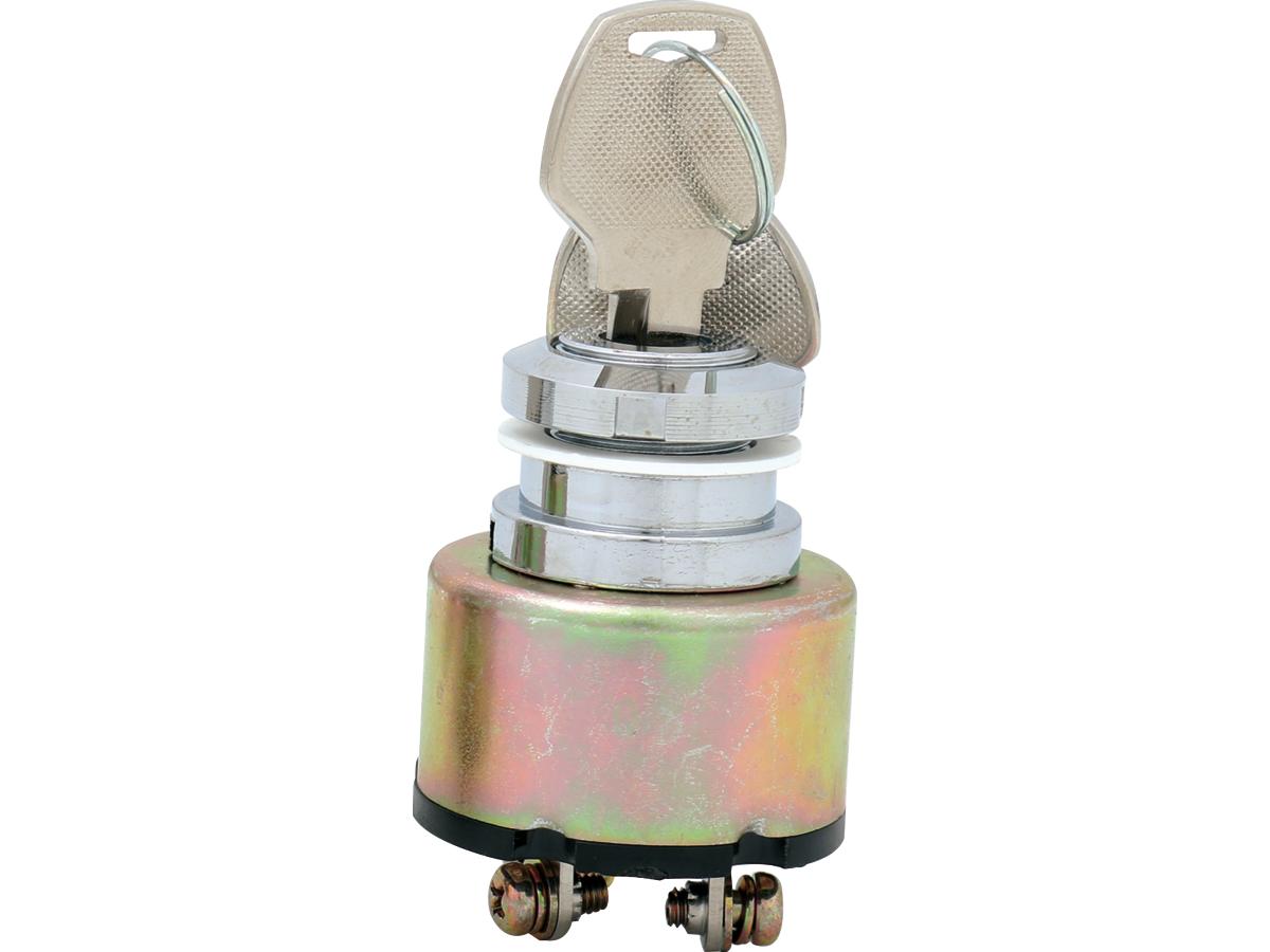 Cce Ignition Switch, Chrome 0.75" Diameter/On Ign Light Ignition Switch Cce Default Title