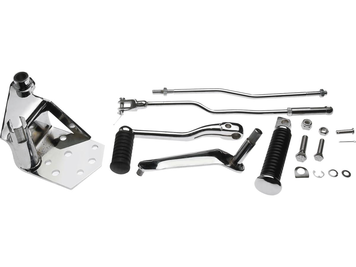 Cce Forward Control Kit For Evo, Shovel And Pan Chrome Cce
