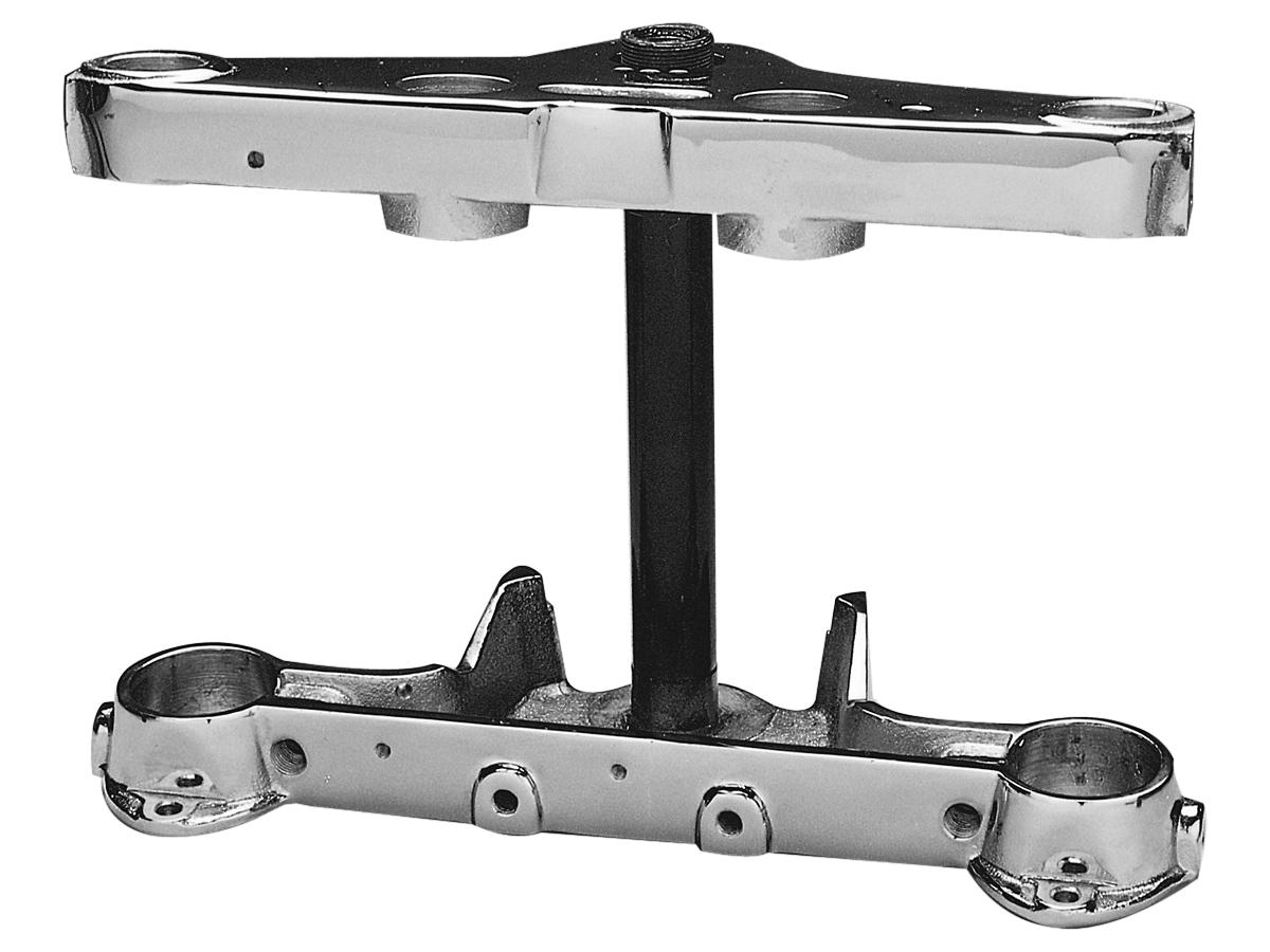 Cce Triple Tree For Early Fl Big Twin 4 Speed Models Lower, Without Padlock Tab, With Stem Chrome Cce Default Title