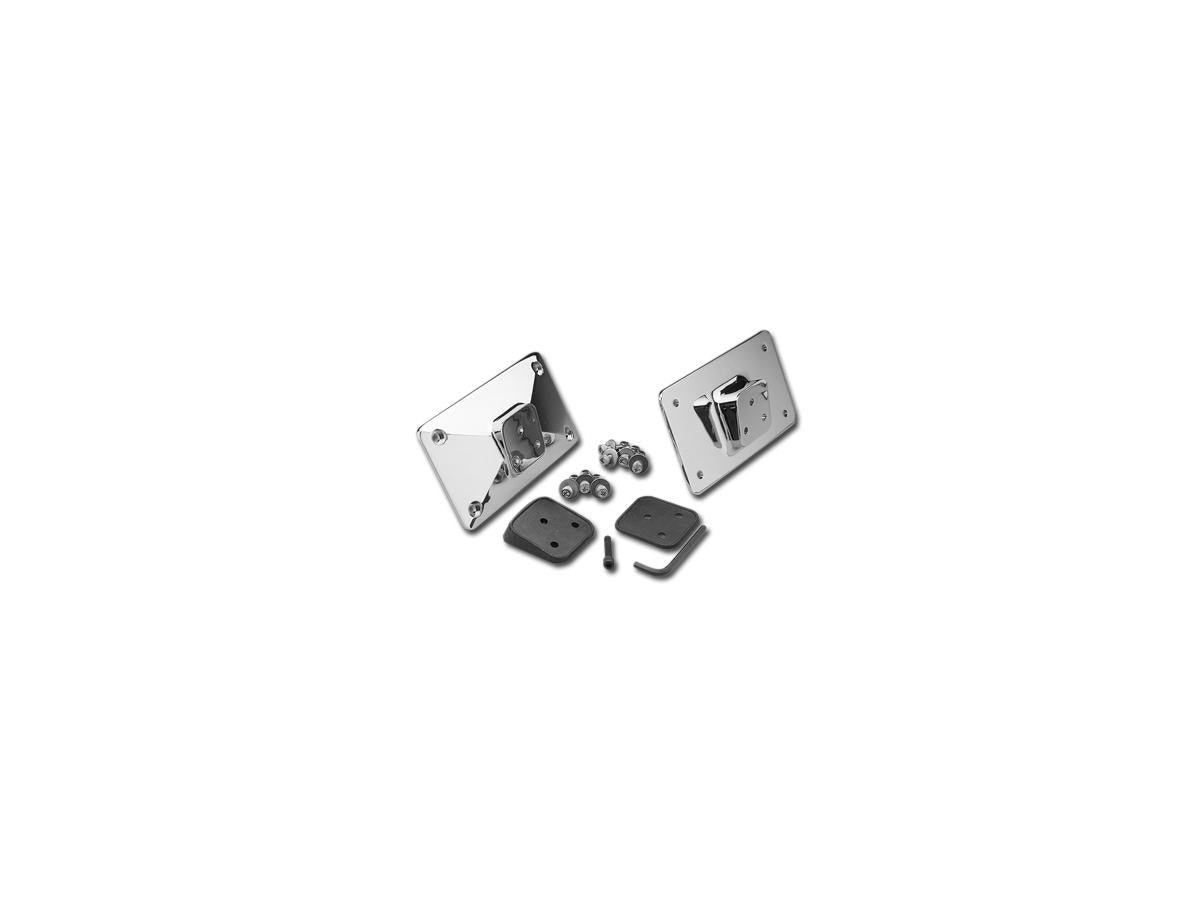 Cce Laydown License Plate Mount Kit Square Style Mount Chrome Cce