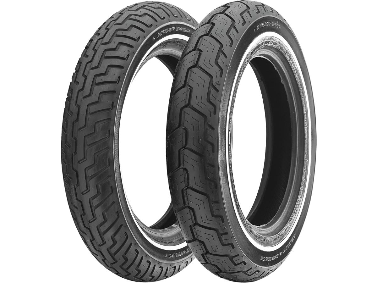 Dunlop D402 Touring Tire Mt/90 B 16 72 H Tl Single White Line Dunlop Default Title