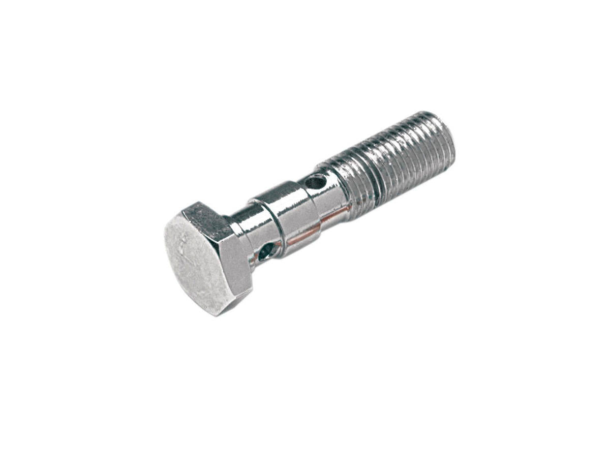 Goodridge 3/8 24 Double Banjo Bolt Chrome Goodridge Default Title