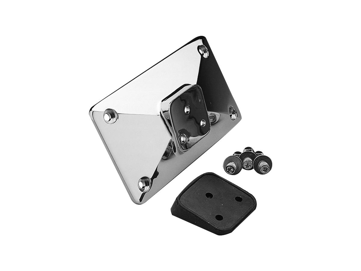 Cce Laydown License Plate Mount Kit Pyramid Style Mount Chrome Cce Default Title