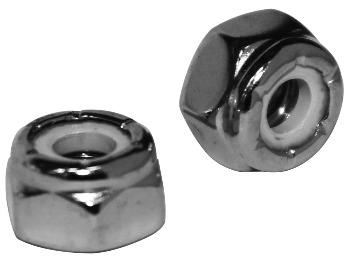 Cce Nylon Inserted Lock Nut Pack Chrome 3/8" 16 Unc Cce Default Title