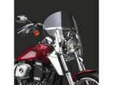 National Cycle Chopped Heavy Duty Windshield Without Mounting Kit Height: 18,5", Width: 21,5", Classic Round Headlight Cutout To Top Of Screen: 14.25 15.75" Clear National Cycle Default Title