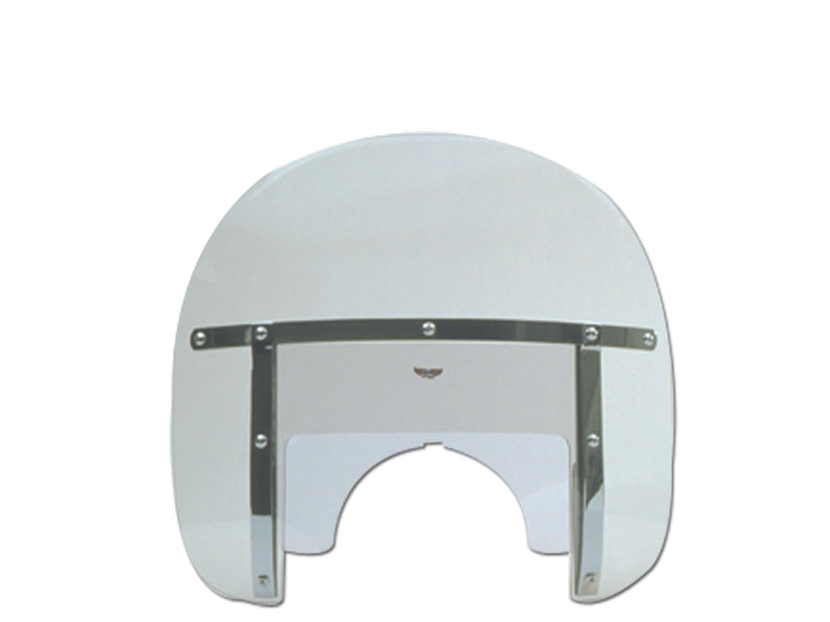 National Cycle Chopped Heavy Duty Windshield Without Mounting Kit Height: 18,5", Width: 21,5", Early Flh Style Notched Headlight Cutout To Top Of Screen: 14.25 17.25" Clear National Cycle