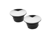 Cce Peaked Low Profile Stainless Steel Gas Cap Set Chrome Cce Default Title