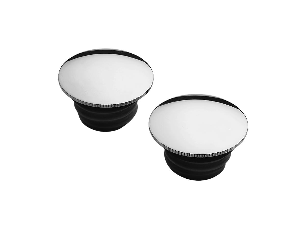Cce Domed Low Profile Stainless Steel Gas Cap Set Chrome Cce Default Title