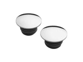 Cce Domed Low Profile Stainless Steel Gas Cap Set Chrome Cce Default Title