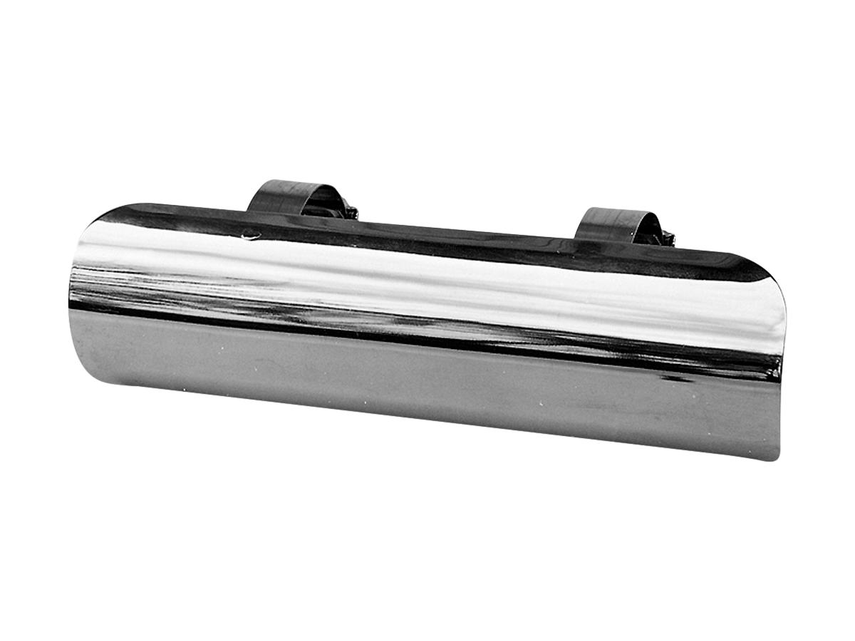 Santee 7" Straight Universal Exhaust Heat Shield Chrome Santee Default Title