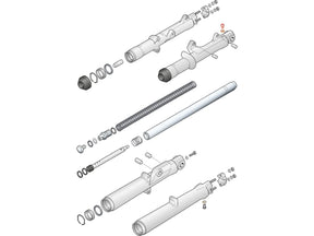 Cce Slider Drain Screw Kit Big Twin Front Fork Parts Oem 45858 77 Cce Default Title