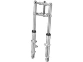 Cce Fork Assembly For Wide Glide 2" Over, Polished Lower Legs Chrome Dual Disc Cce Default Title