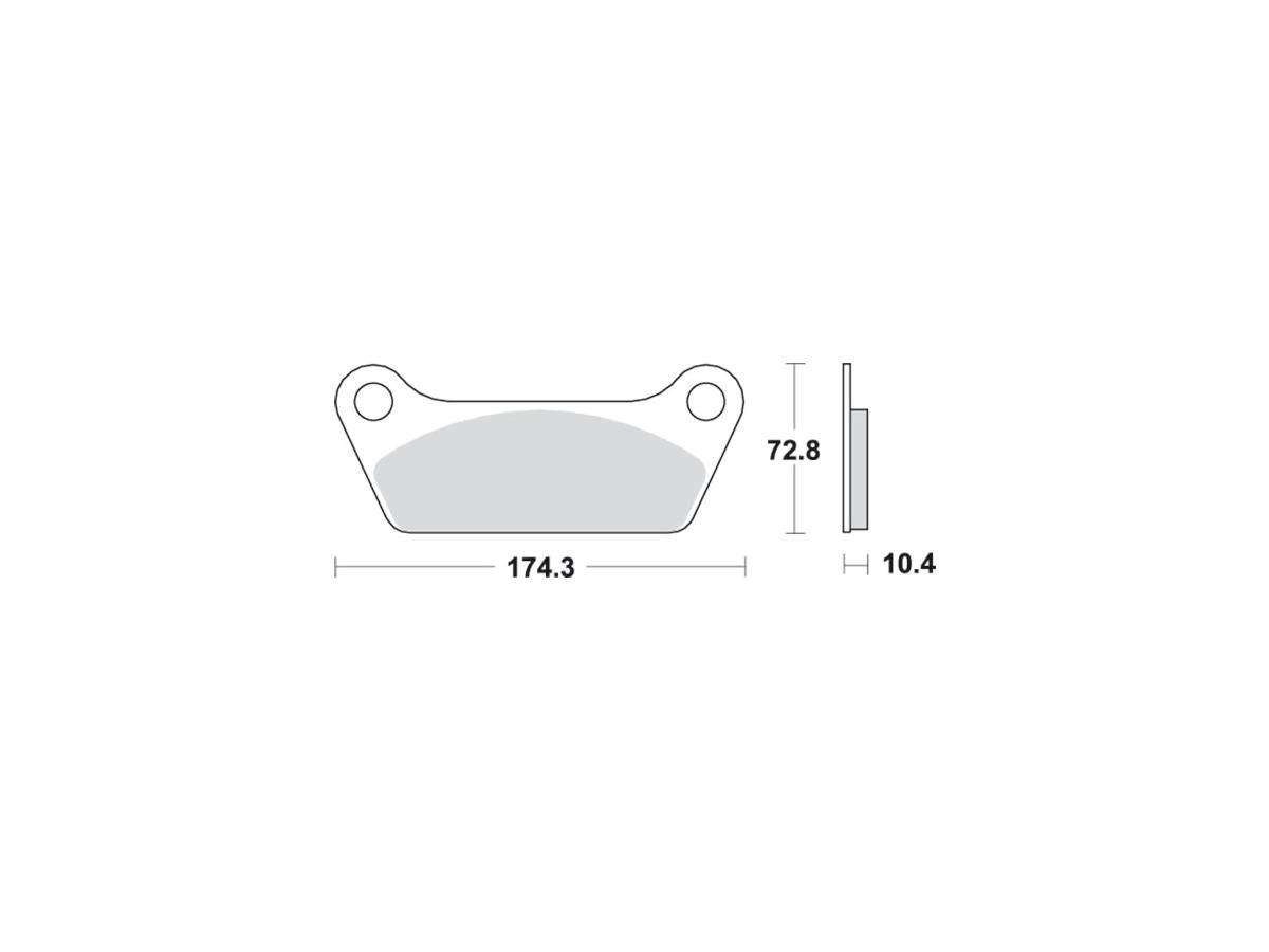 Motor Factory Organic Replacement Brake Pads Organic Rear Motor Factory Default Title