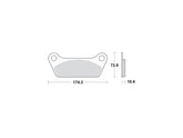 Motor Factory Organic Replacement Brake Pads Organic Rear Motor Factory Default Title