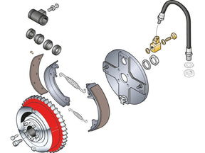 Cce Chrome Brake Drum With Sprocket Cce
