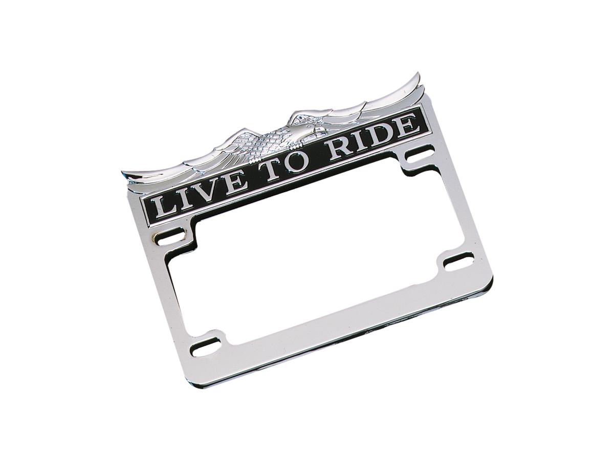 Cce Live To Ride License Plate Frame Us Specification Chrome Cce Default Title
