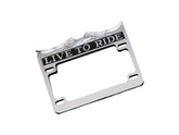 Cce Live To Ride License Plate Frame Us Specification Chrome Cce Default Title