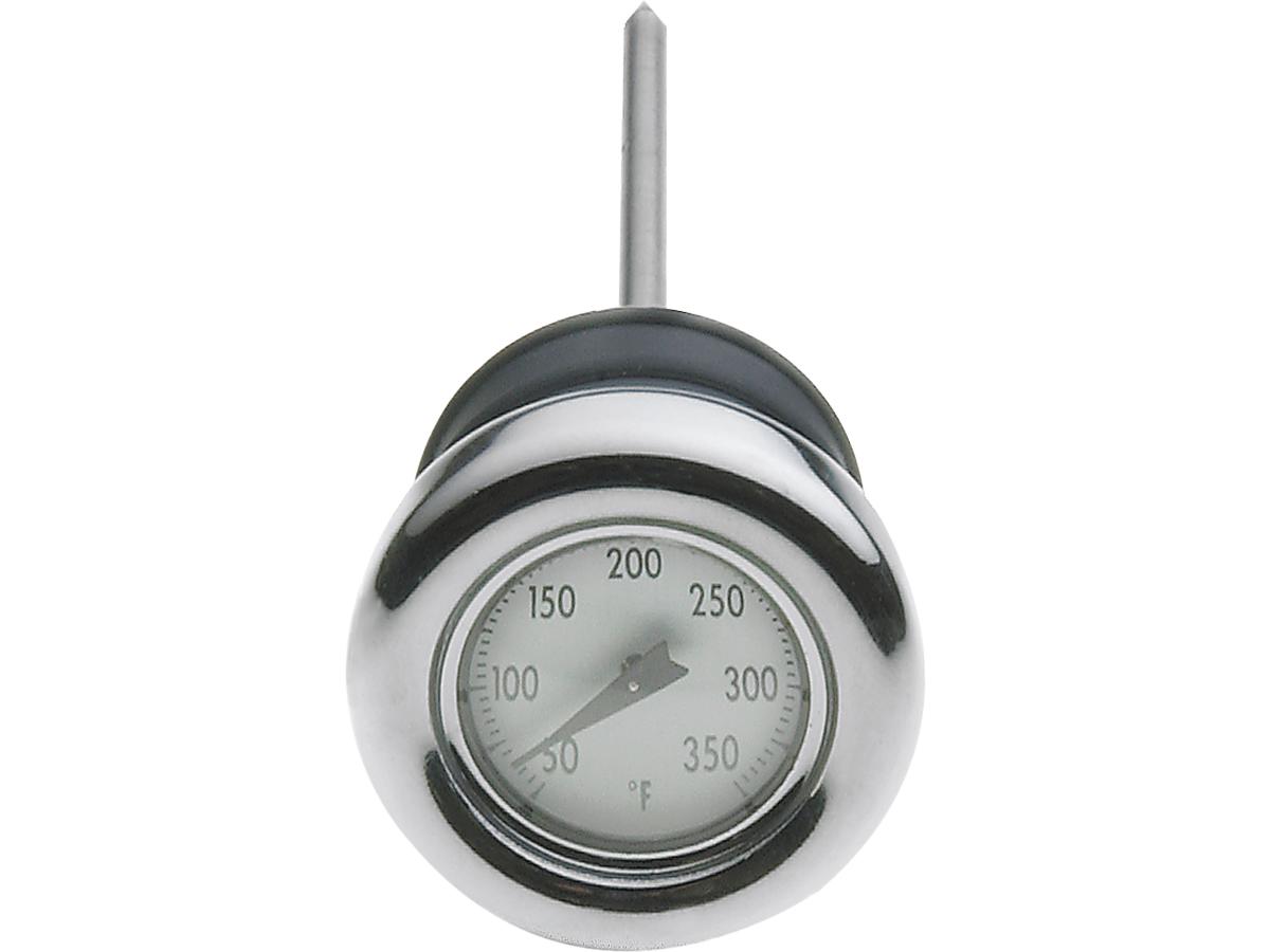 Cce Temperature Gauge Dipstick, Chrome With Black Fahrenheit Gauge Cce Default Title