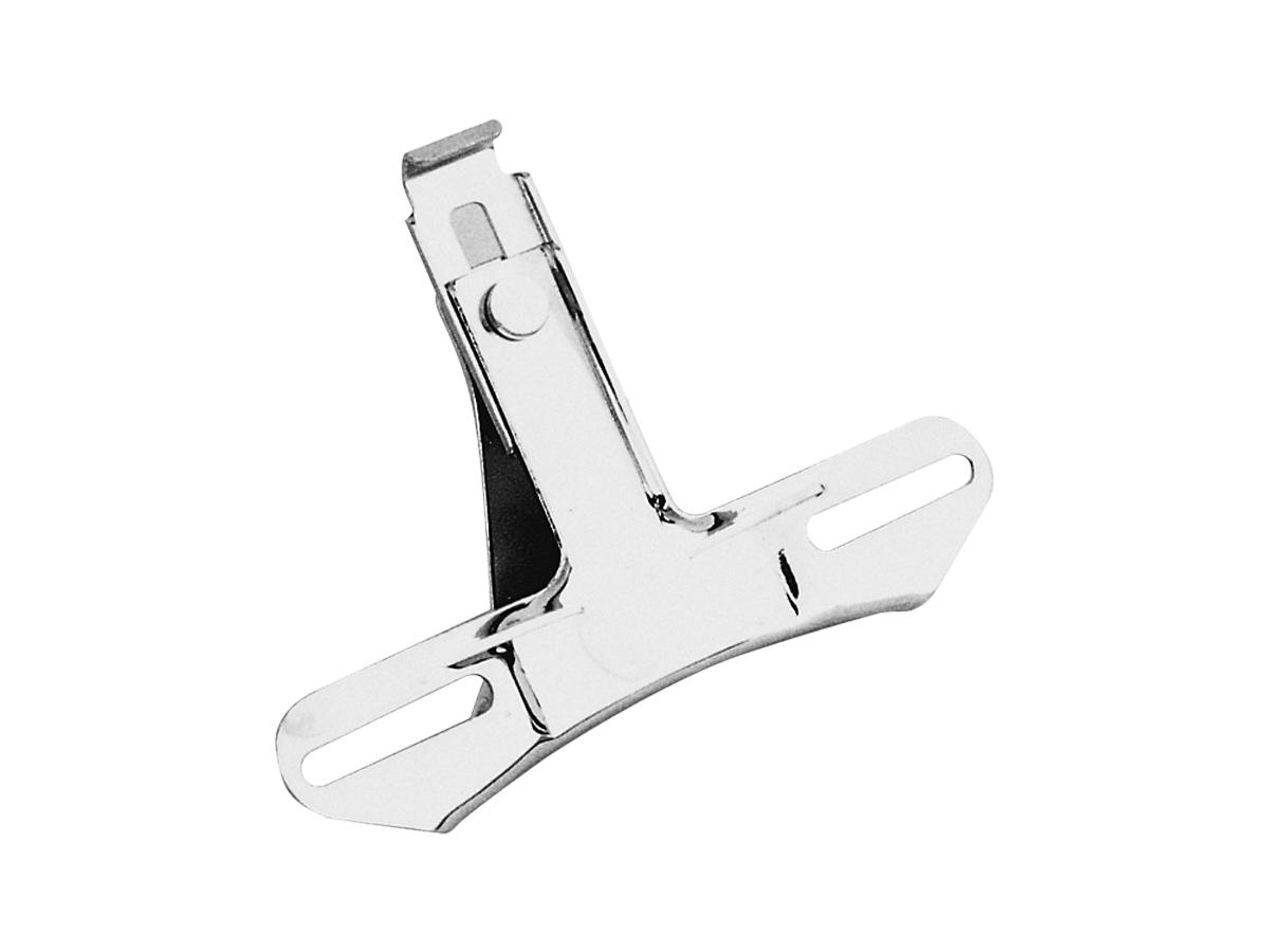 Cce Oem Style Top Mount License Plate Bracket 3 Hole Chrome Cce
