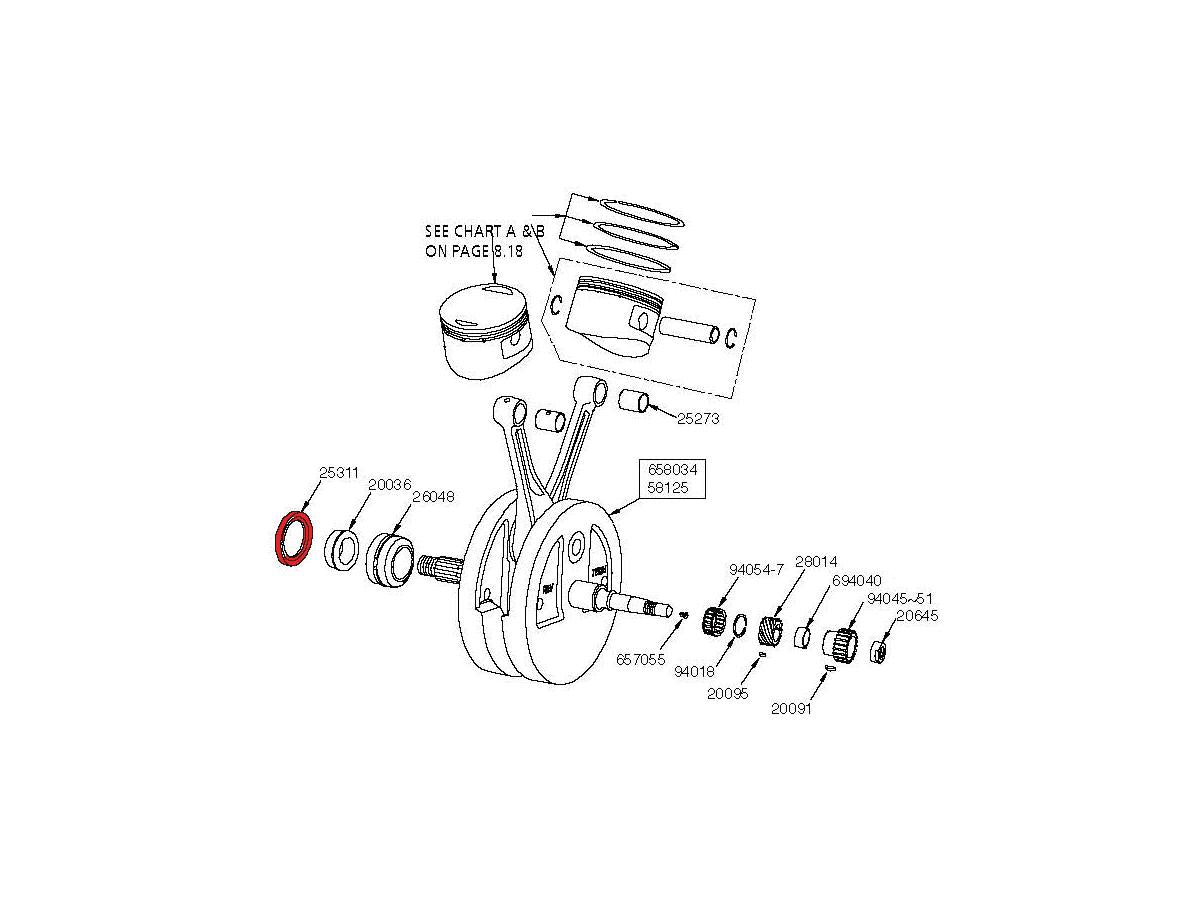 James Gasket Oil Seal Engine Case Left James Gasket