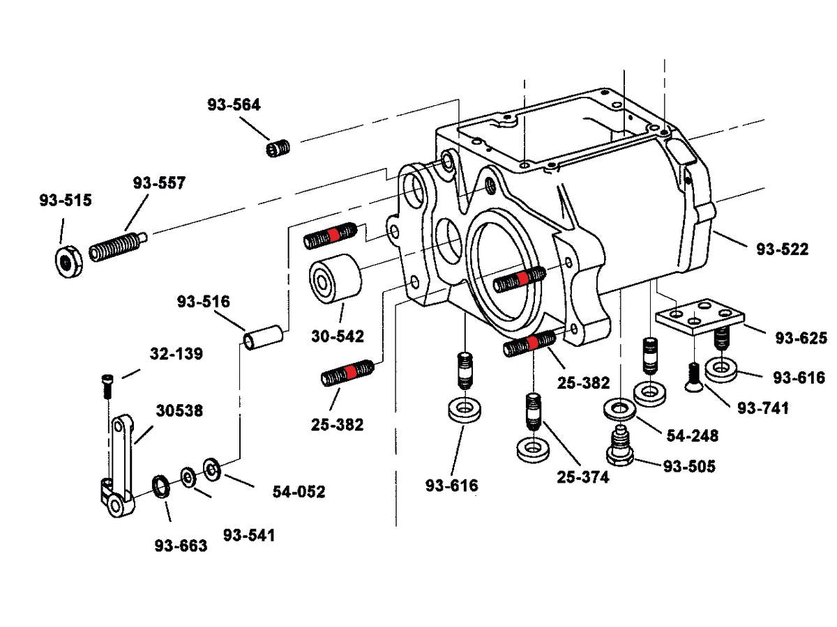 Rev Tech Studs 4 Spd Trans Case/Inr.Pri Mounting Studs Rev Tech Default Title