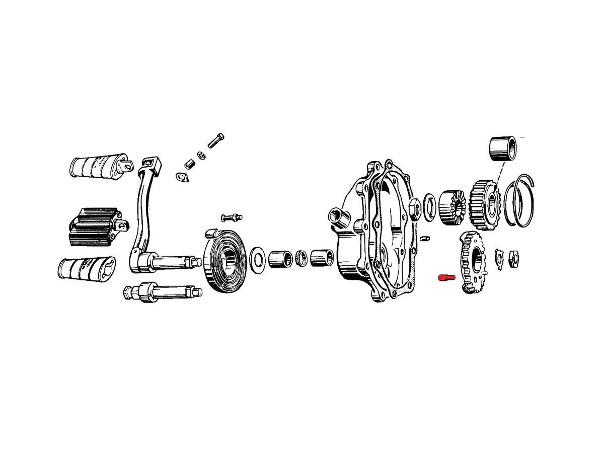 Rev Tech Crank Gear Pin Rev Tech Default Title