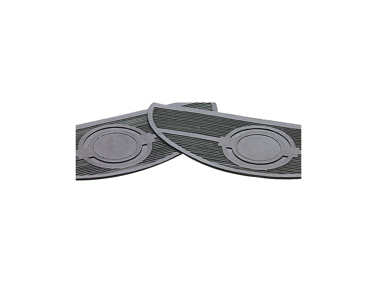 Cce Oval Floorboard Replacement Pads Black Cce