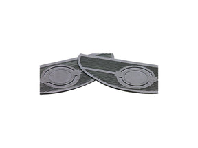 Cce Oval Floorboard Replacement Pads Black Cce