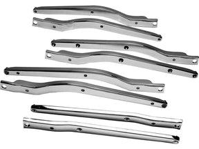 Cce Oem Reproduction Chrome Fender Struts Set 2 Holes (Not Countersunk) Chrome Cce