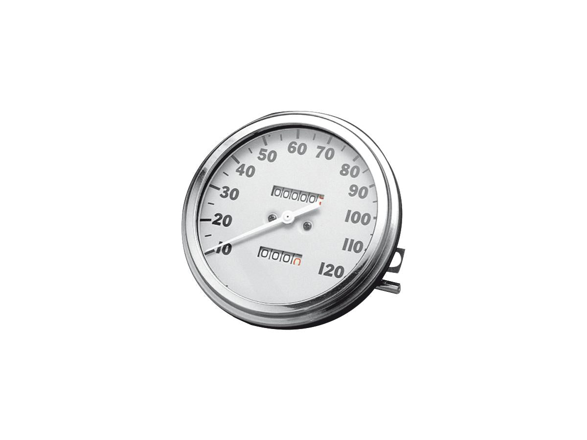 Motor Factory 36 40 Fl Style Speedometer Scale: 120 Mph; Scale Color: White; Ratio 2:1 Motor Factory Default Title