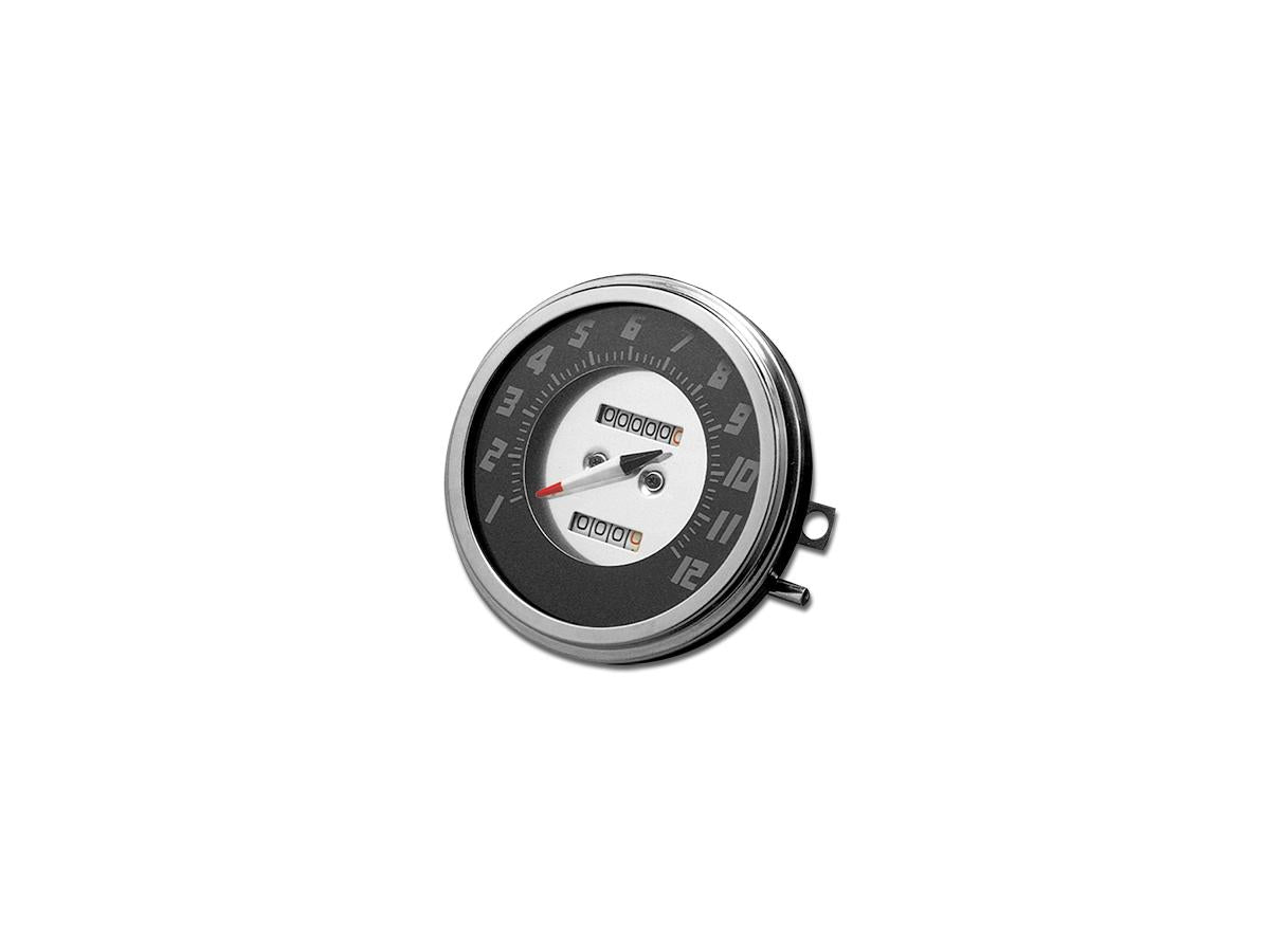Motor Factory 56 61 Fl Style Speedometer Scale: 120 Mph; Scale Color: Black/Silver; Ratio 1:1 Motor Factory Default Title