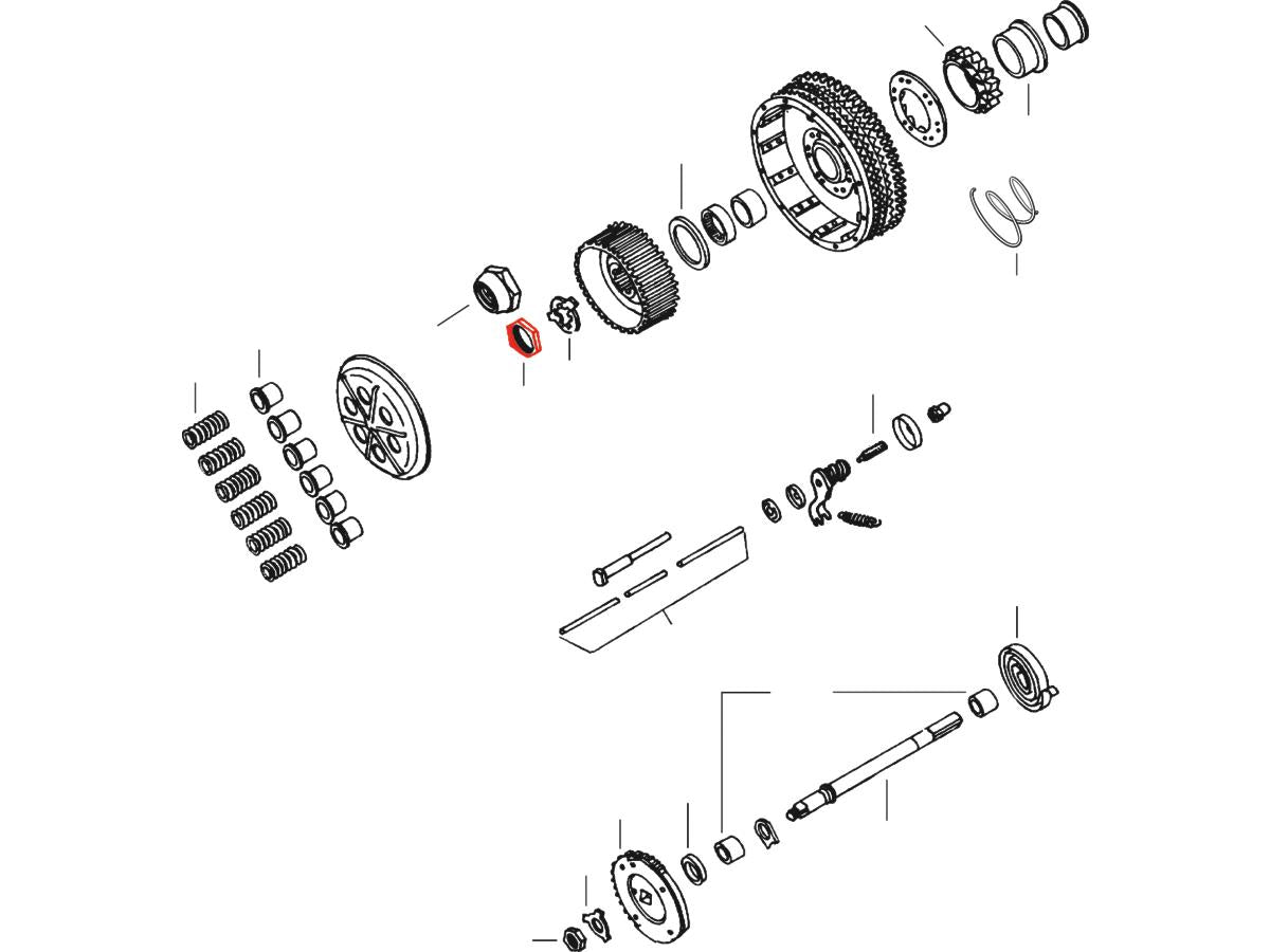 Cce Clutch Hub Nut Cce