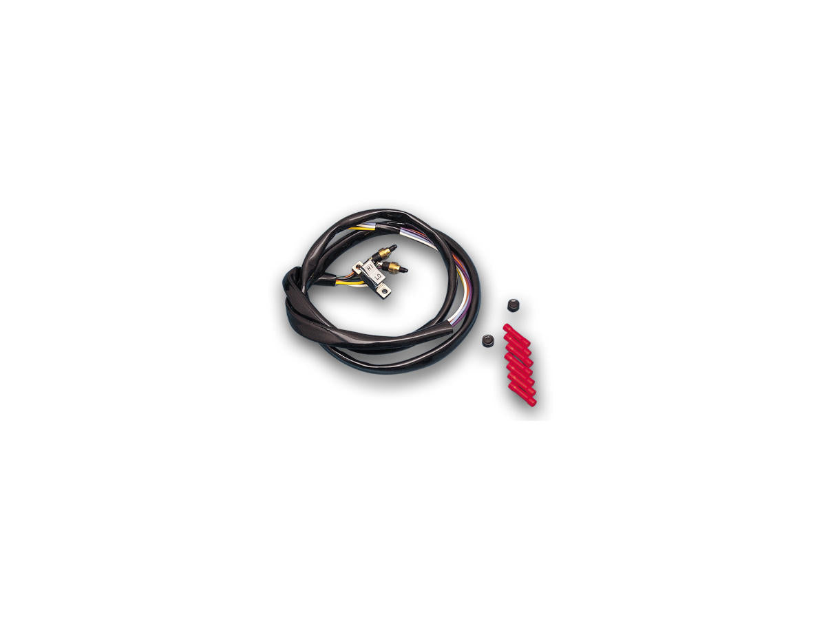 Daytona Japan Early Style Handlebar Wiring Harness Kit Left Side, Chrome Switch And Caps Daytona Japan Default Title