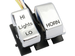 Daytona Japan 82 95 Early Style Replacement Horn And Dimmer Switch Dimmer/Horn Switch Chrome Daytona Japan Default Title