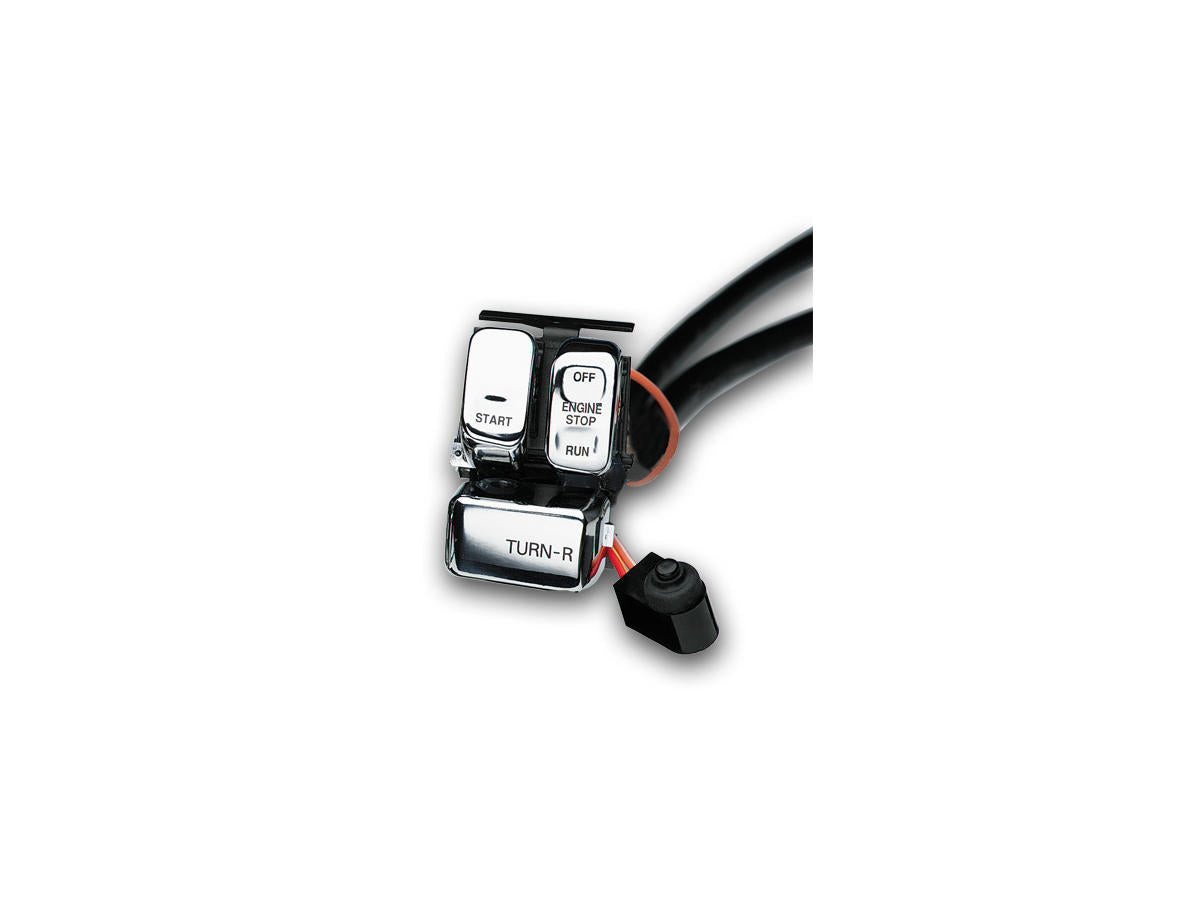 Daytona Japan 96 Up Ergonomic Handlebar Switch Kit Right Side, Chrome Swiches Daytona Japan Default Title