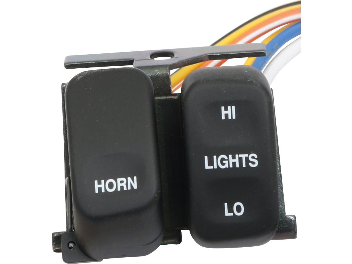 Daytona Japan 96 Up Ergonomic Replacement Engine Horn And Dimmer Switch Horn/Dimmer Switch Black Daytona Japan Default Title
