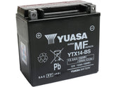 Yuasa Maintance Free Ytx14 Bs Battery Dry Battery With Acid Pack Agm 200 A 12.6 Ah Yuasa Default Title